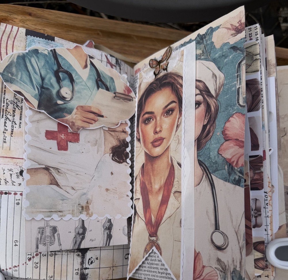 Handmade Nurse Junk Journal