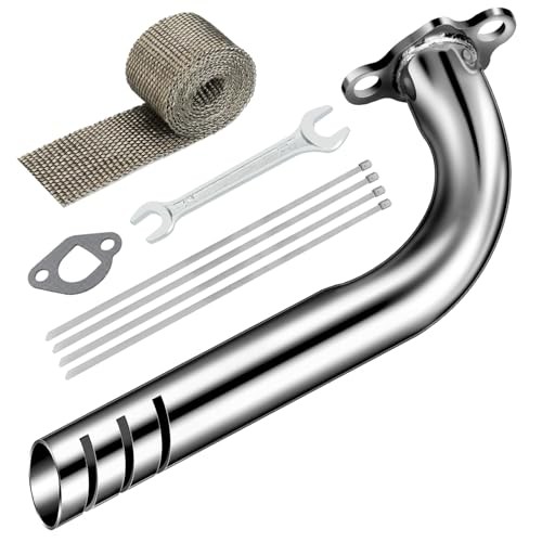 Coleman Mini Silver Header Exhaust Pipe Kit - 212cc 196cc