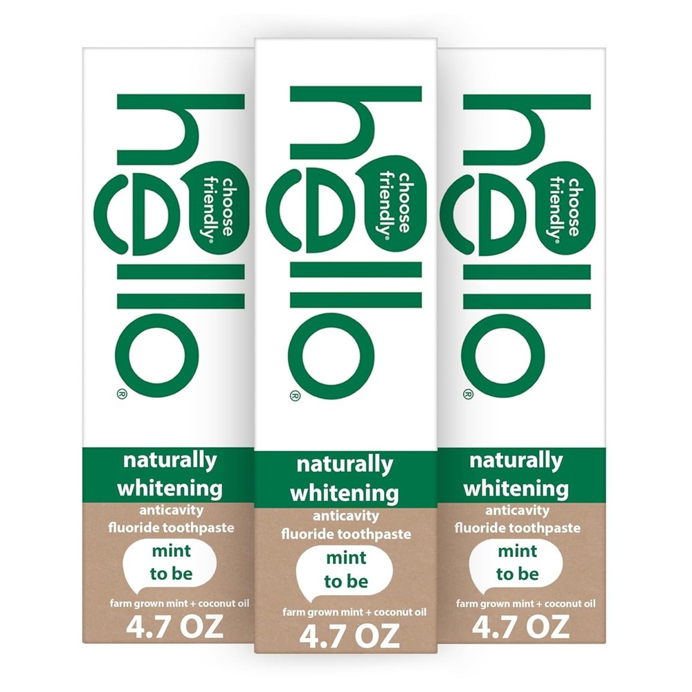 Naturally Whitening Fluoride Toothpaste, Natural Whitening Toothpaste 3 Pack