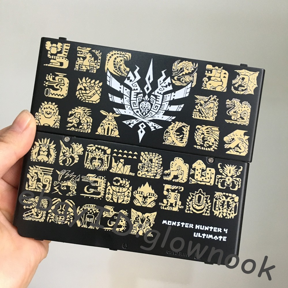 New 3DS Replacement Housing Shell - Monster Hunter 4 Ultimate Themed Patterned