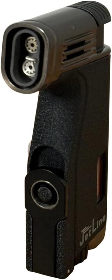 Jetline C-45 Dual Flame Cigar Lighter - Black
