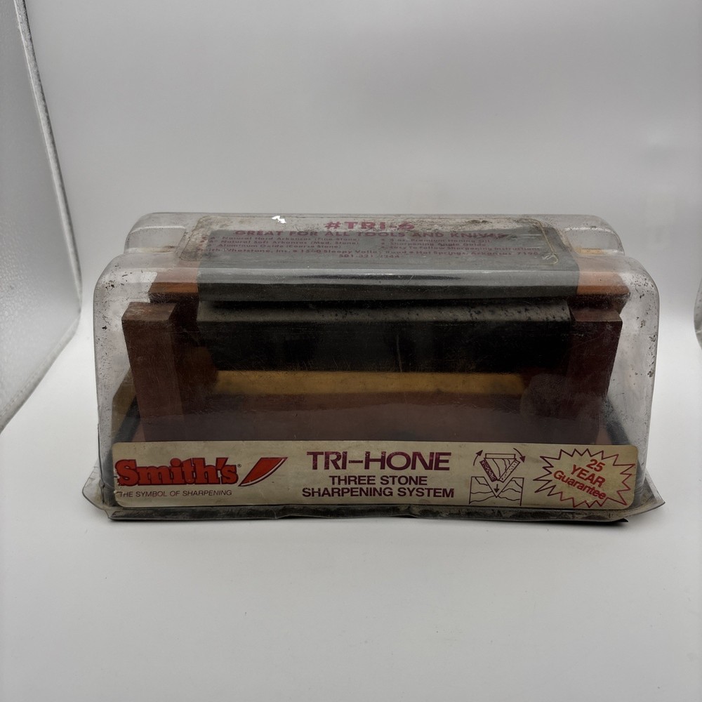 Vintage Smiths Tri Hone Knife Sharpener System READ