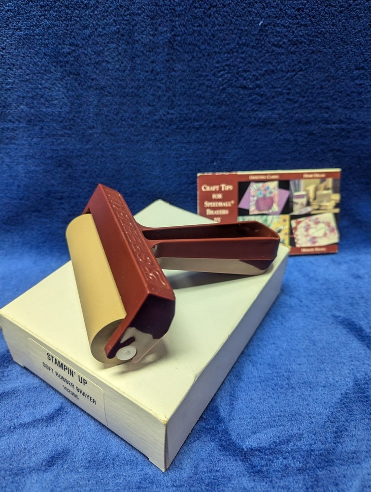 Stampin' Up! Brayer With 4" Soft Rubber Attachment. New