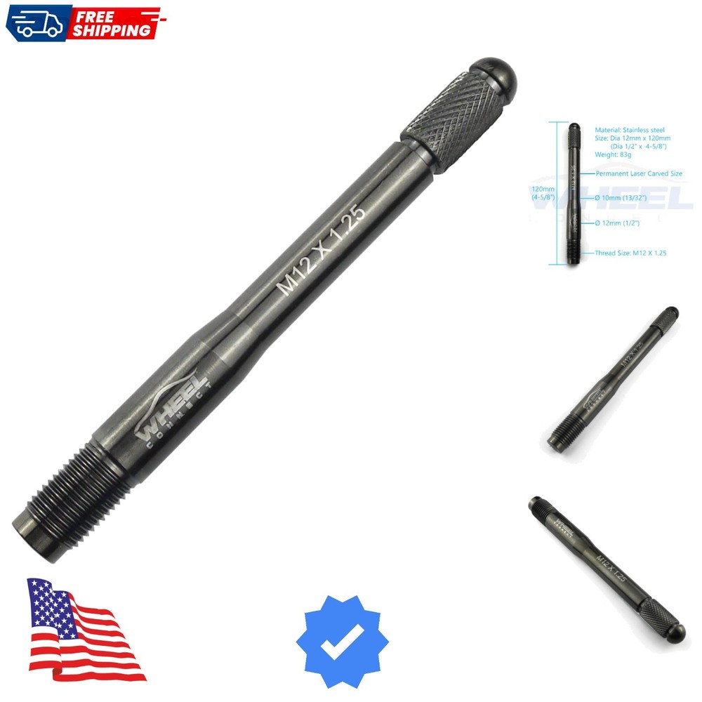Wheel Alignment Pin, M12X1.25, Wheel Hanger, Rim Stud Pilot Pin,Guide Studs. ...