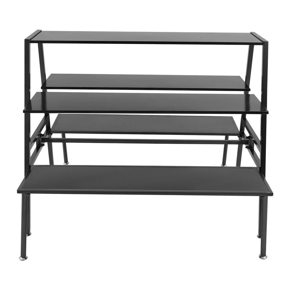 3 Tier Metal Retail Shoe Handbag Display Stand 119*105*100cm Flower Pot Rack