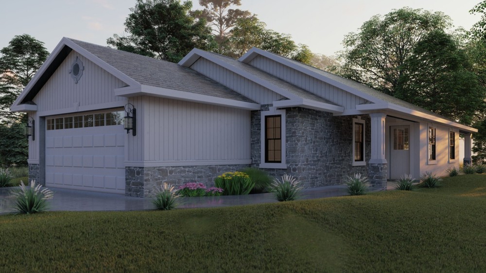 BLUEPRINTS PRAIRIE HOUSE PLAN ARCHUP #128