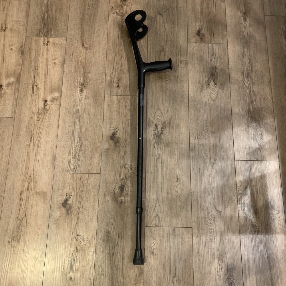 Orthostix Adjustable Forearm Crutch Black