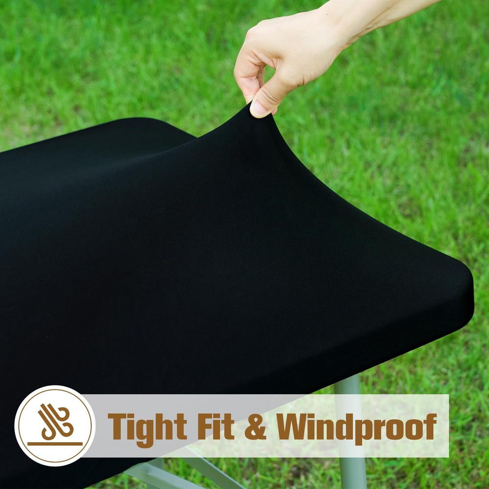 Fitted Rectangle Tablecloth 36 x 60 Inch Elastic Table Cloth Stretch Spandex ...