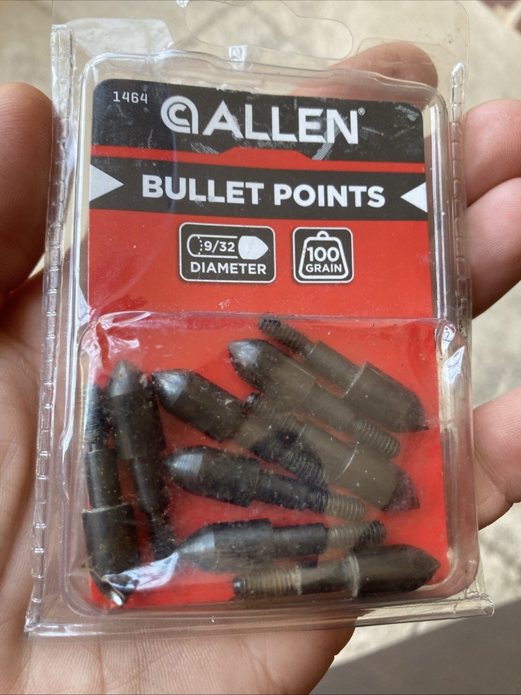 Allen Archery Field Points 100 Grain 9/32 (9 Pack)