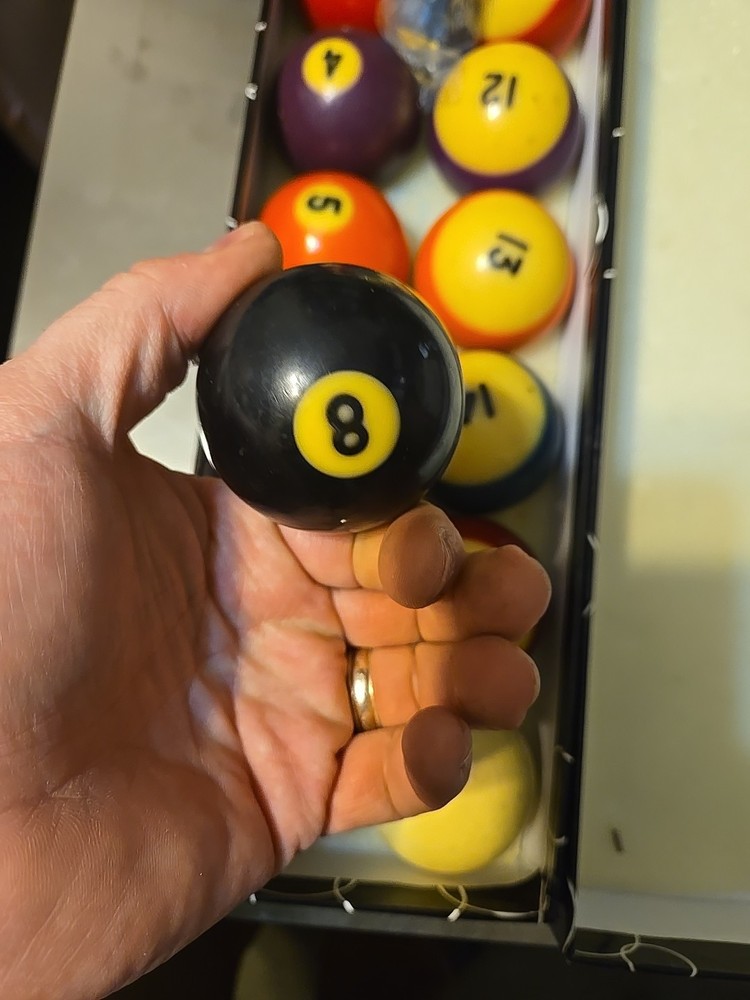 Vtg Pool Balls Complete Billiard Set