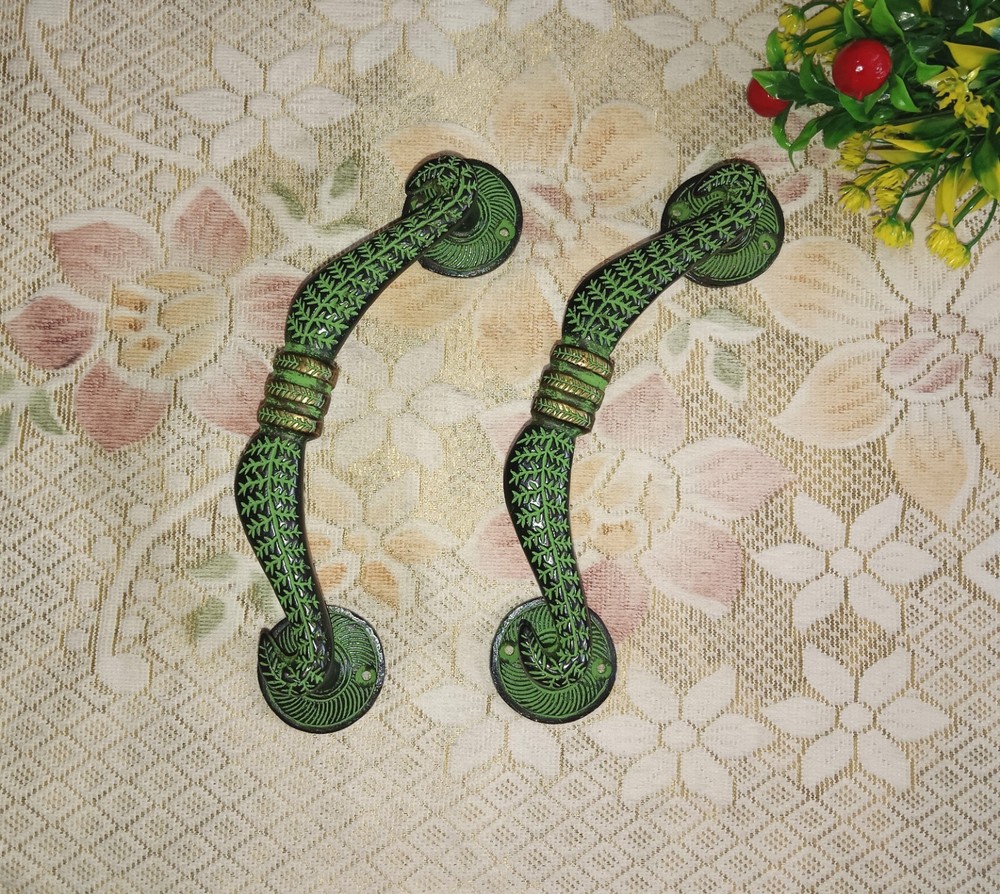 Bow & Arrow Design Door Handle Pair Brass Elegant Object Office Door Pull CA544