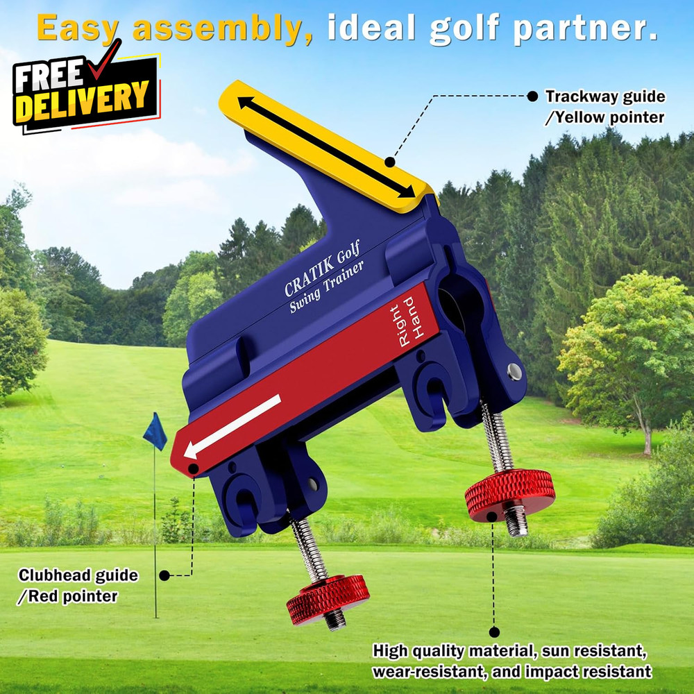 Golf Swing Trainer Swing Training Aid Direction Guides Improve Swing Accuracy