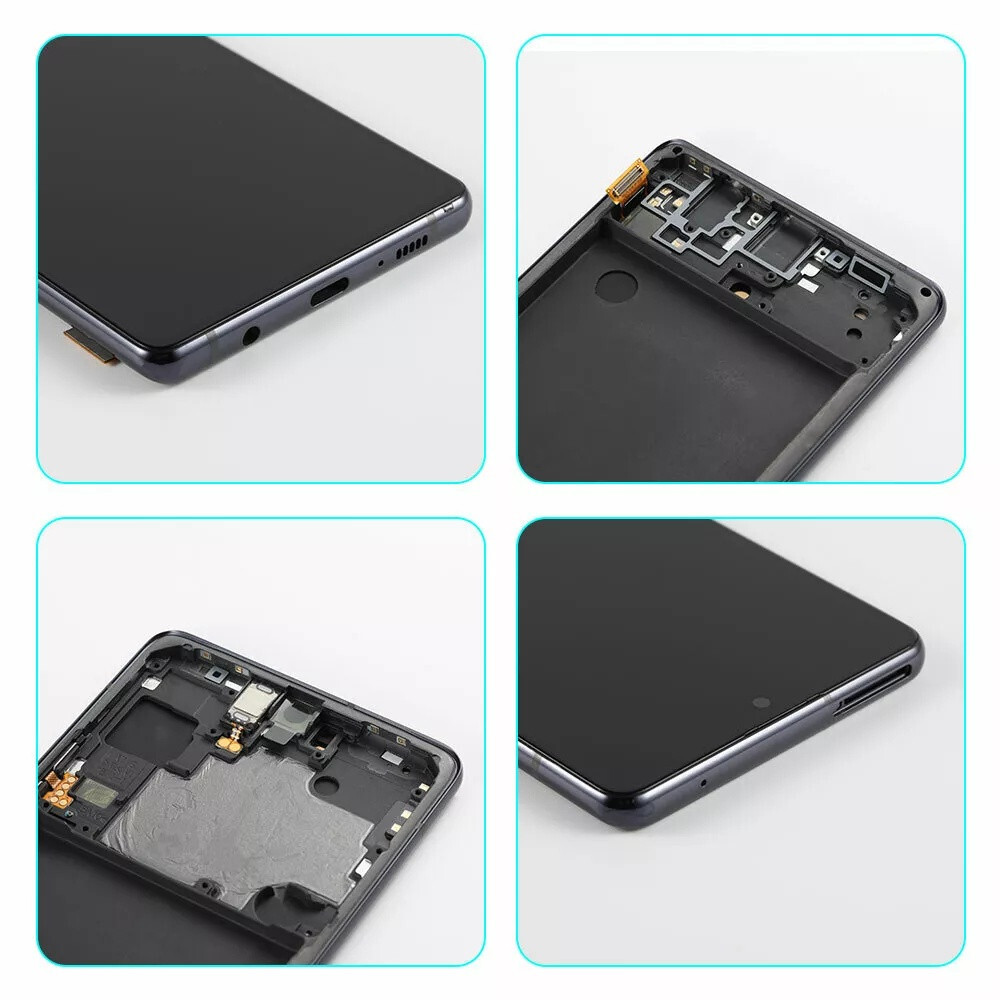For Samsung Galaxy A71 5G A716U OLED LCD Display Touch Screen Replacement Frame