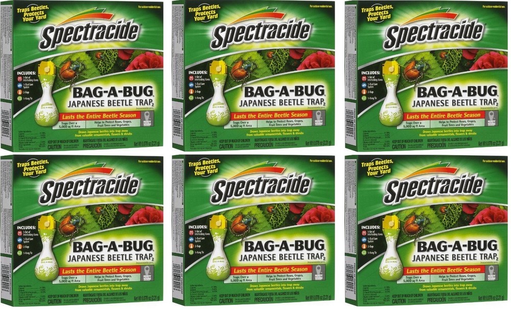 6 Pack Spectracide Bag A Bug Japanese Beetle Trap 16901