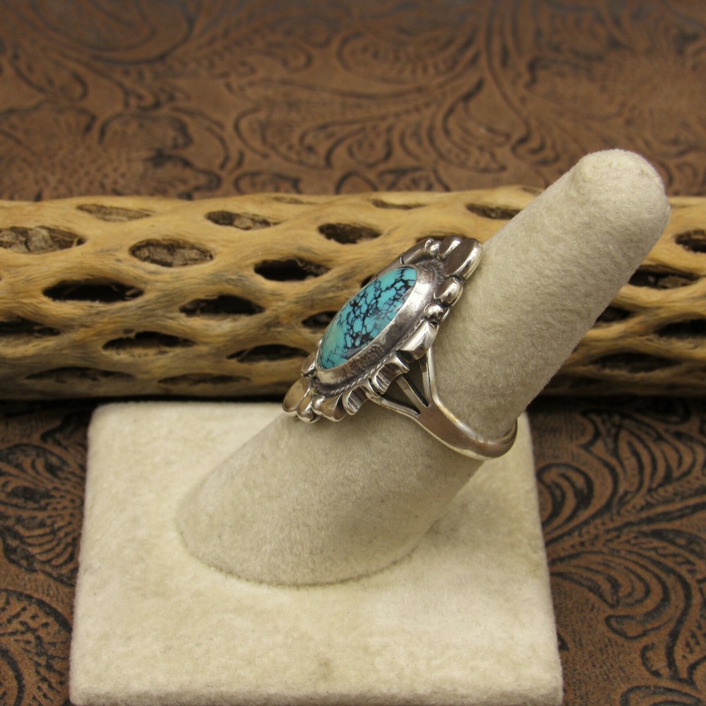 Sterling Silver and Turquoise Southwest Ring Size 7+