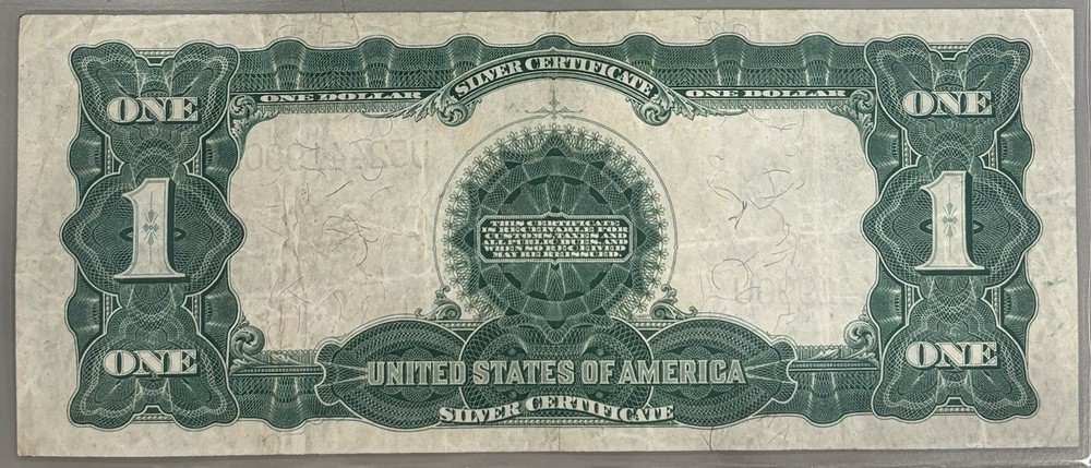 1899 $1 SILVER CERTIFICATE BLACK EAGLE RAW CHOICE AU