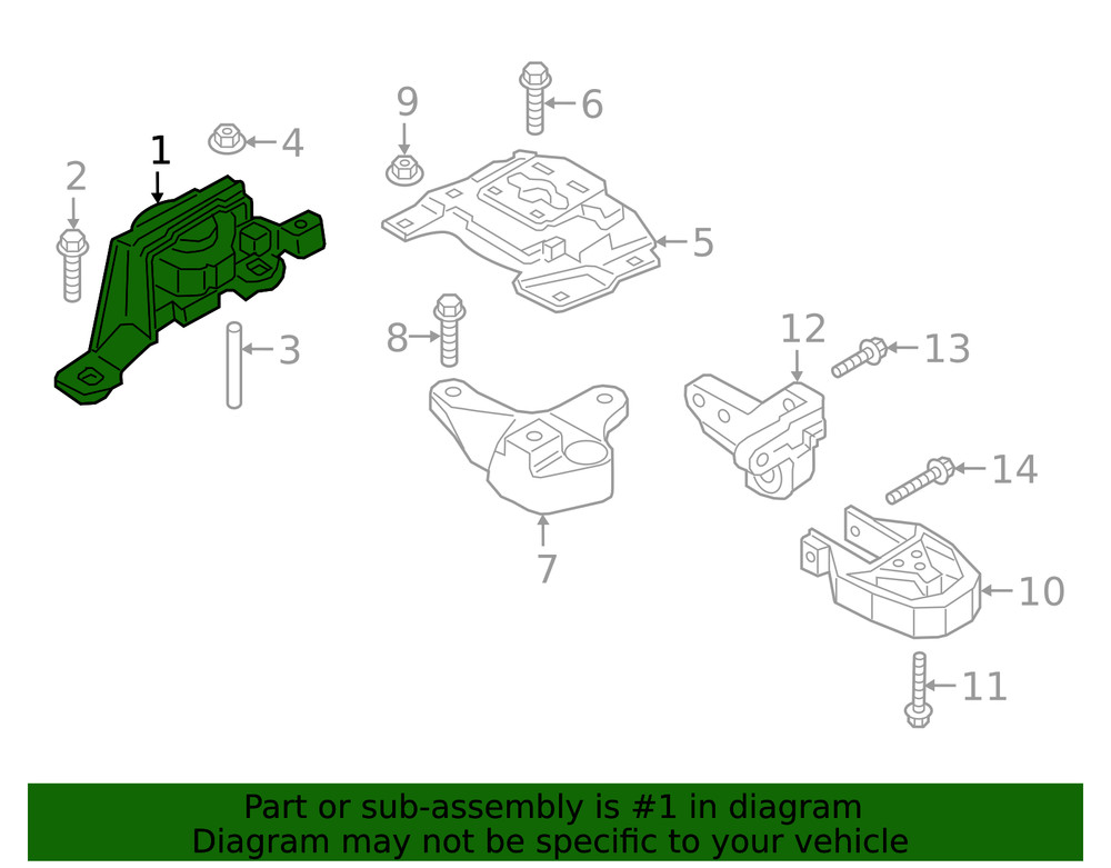 Genuine Ford Side Mount KV6Z6038C
