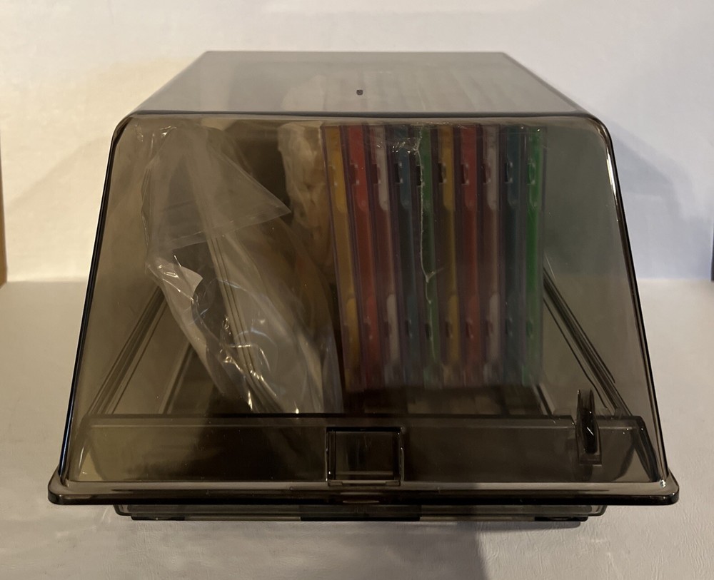 Vintage SRW Computer Desktop PC Multimedia Storage Case CD Disks Diskettes ~ NEW