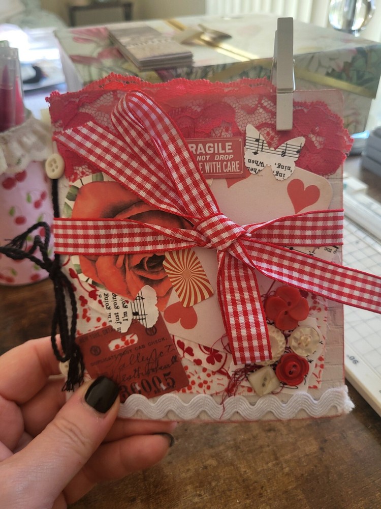 All Red And White Eclectic Journal