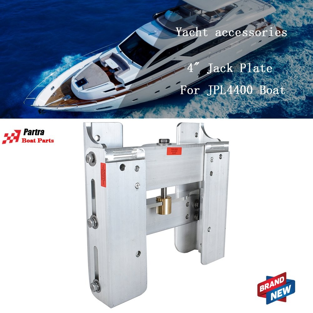 Adjustable 4" Tool Factory Style Jack Plate Outboard For JPL4400 Boat