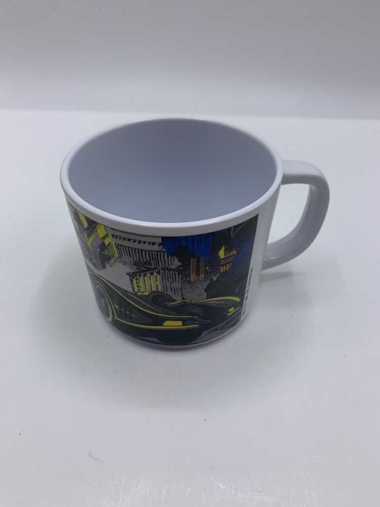 1991 Batman Batmobile DC Comics Plastic Cup 2.5 Inches Tall