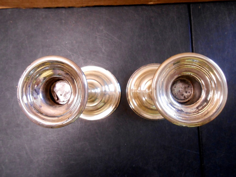 Vintage Gorham Sterling Silver Holloware Pattern A2551 Candlesticks