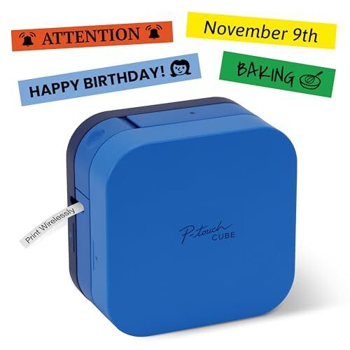 Brother P Touch Cube Bluetooth Label Maker Personalized Labels from Phone