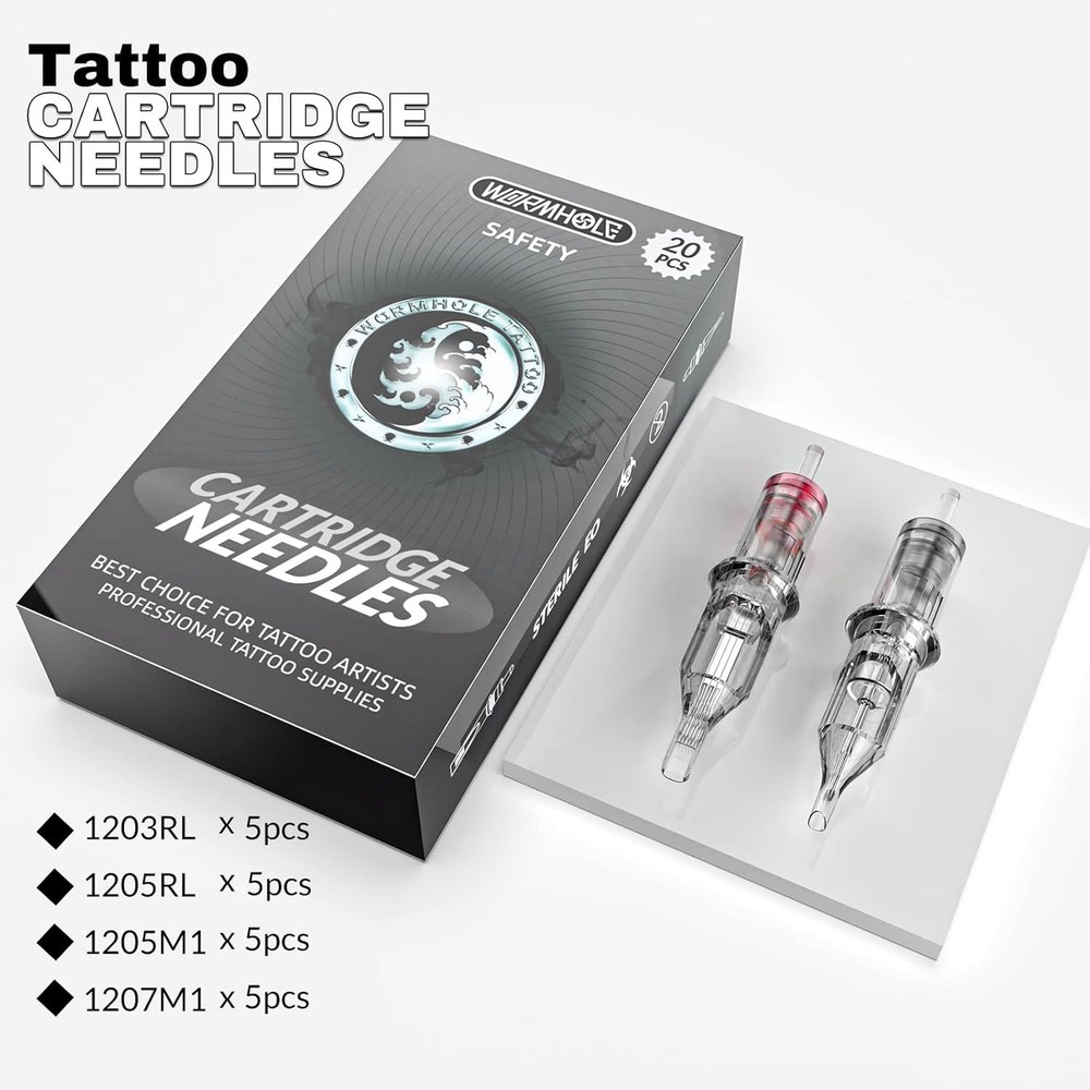Wormhole Rotary Tattoo Machine for Beginners - Complete with Inks & Power Supply