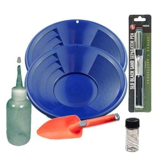 Sluice Monkey 12" Blue Gold Pan Panning Kit