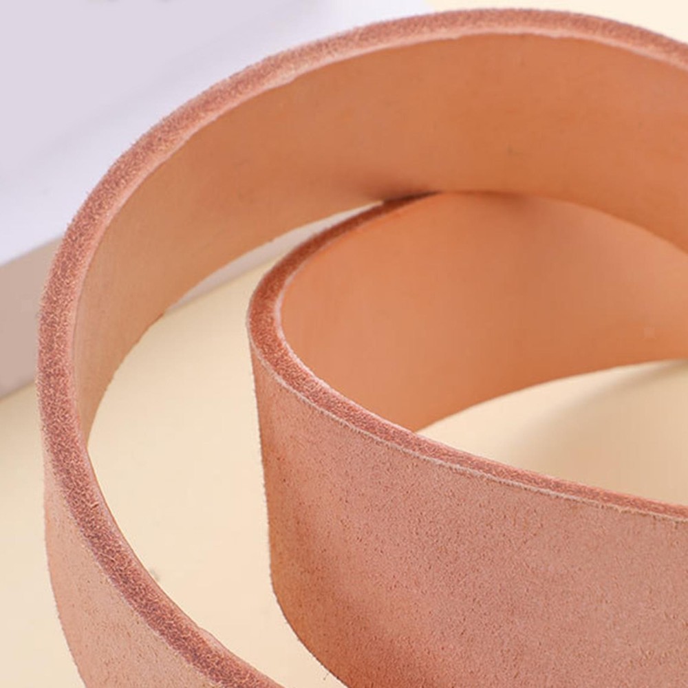 PU Leather Strap Leather Strip Smooth Single Sided 47inch Long Thick Flat
