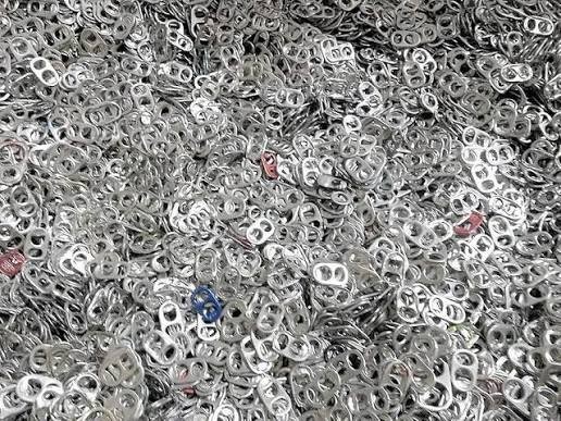 50 Aluminum Pull Tabs Assorted Colors Shapes for Craft Projects