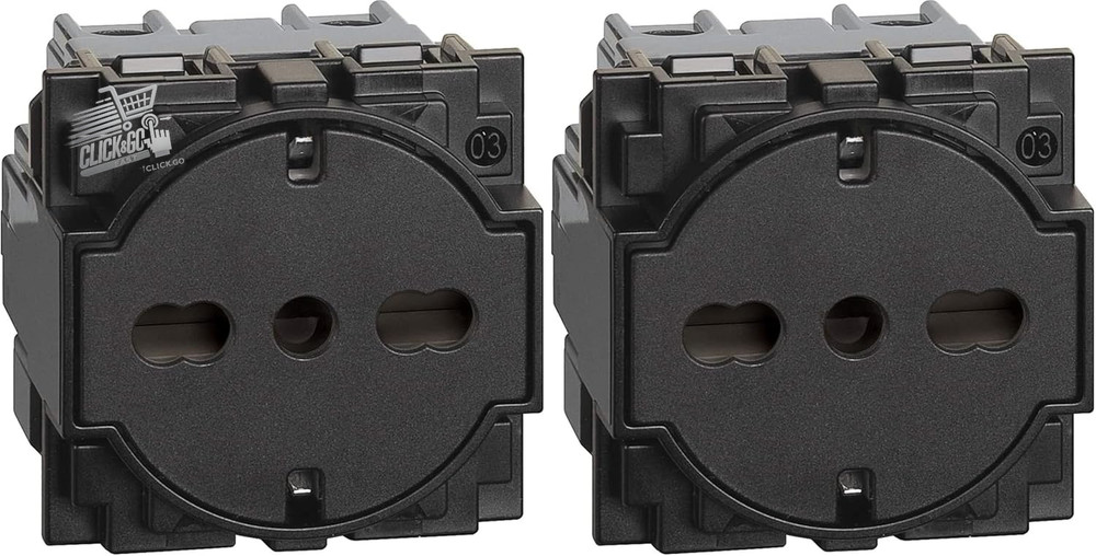Living Now Multistandard Socket, Black (Pack of 2)