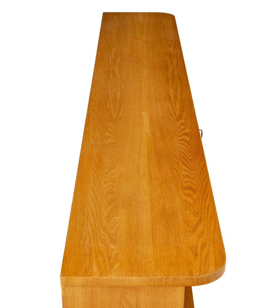 SWEDISH MID CENTURY ELM LOW OPEN BOOKCASE