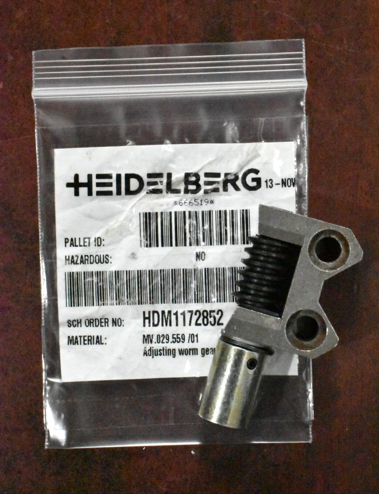 Heidelberg MV.029.559/01 Adjusting Worm Gear