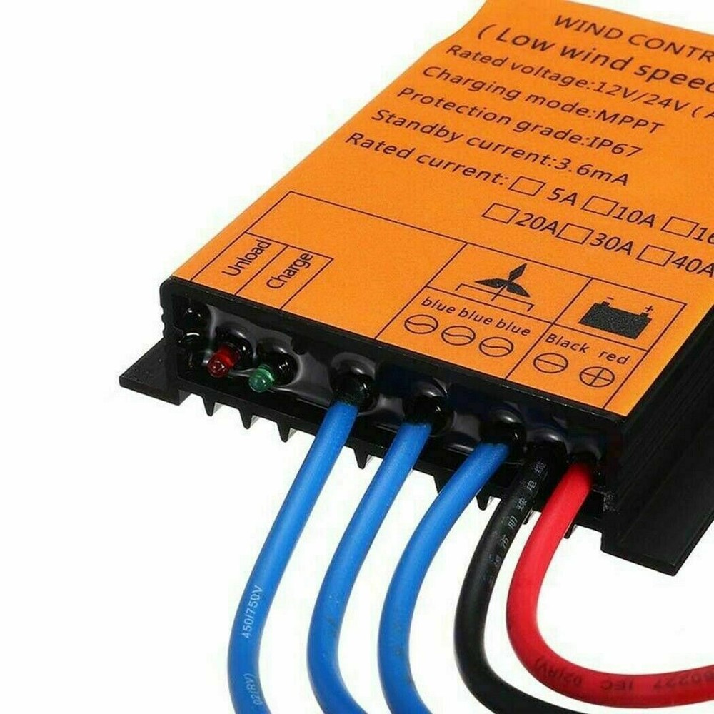 800W MPPT Wind Generator Charge Controller Battery Boost Regulator 12V 24V