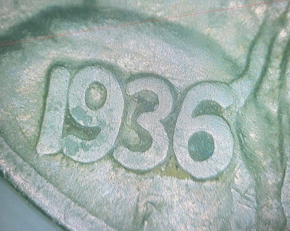 1936 Buffalo Nickel Double Die Obverse