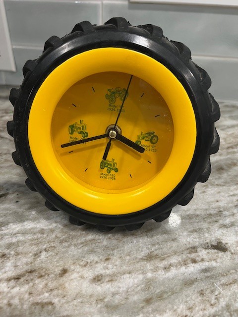 John Deere Tractor Tire Wall Or Desk Clock Works
