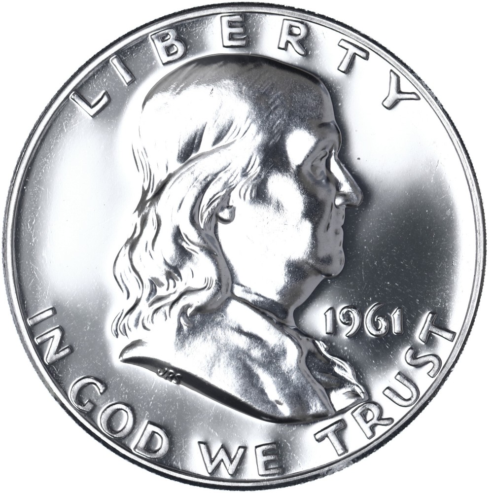 1961 (P) Franklin Half Dollar Gem Proof 90% Silver