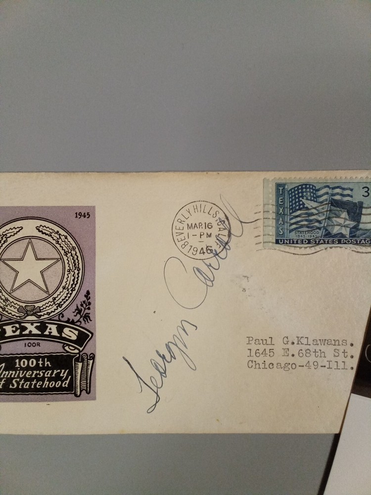 Georgia Carroll Signed Autograph Cachet JSA -1 #