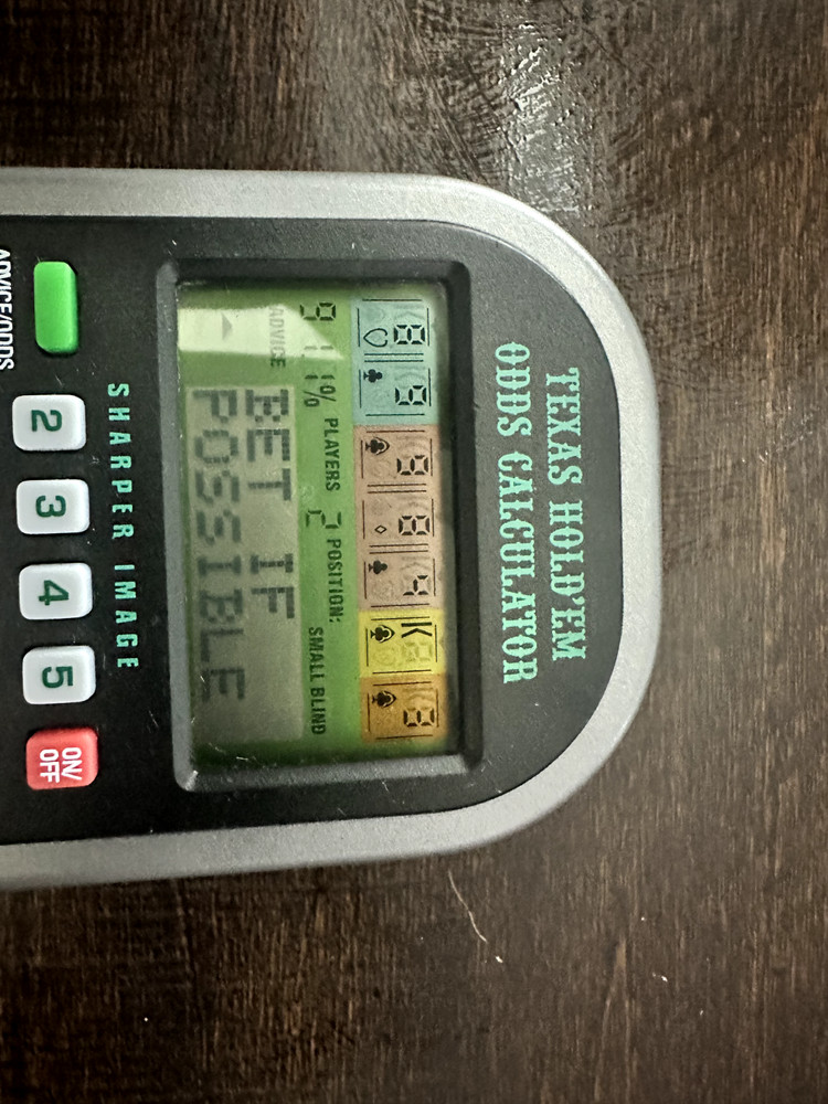 Sharper Image Texas Hold'em Odds Calculator