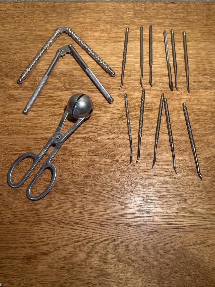 Vintage Hand Held Nut Cracker with Picks/Shelled Nuts Crackers