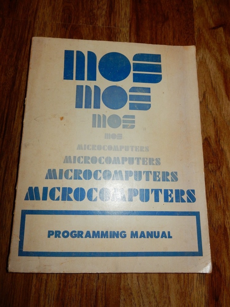 Vintage MOS Microcomputer Programming Paperback Manual VTG 1976 MCS6500