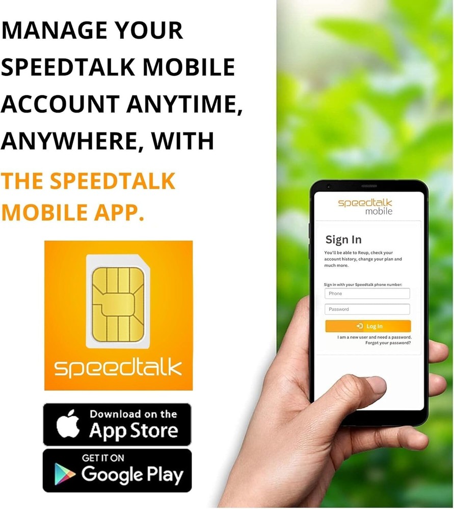 Monthly SIM Card Plan - Keep Your Number, Unlimited Talk & 4GB Data Access