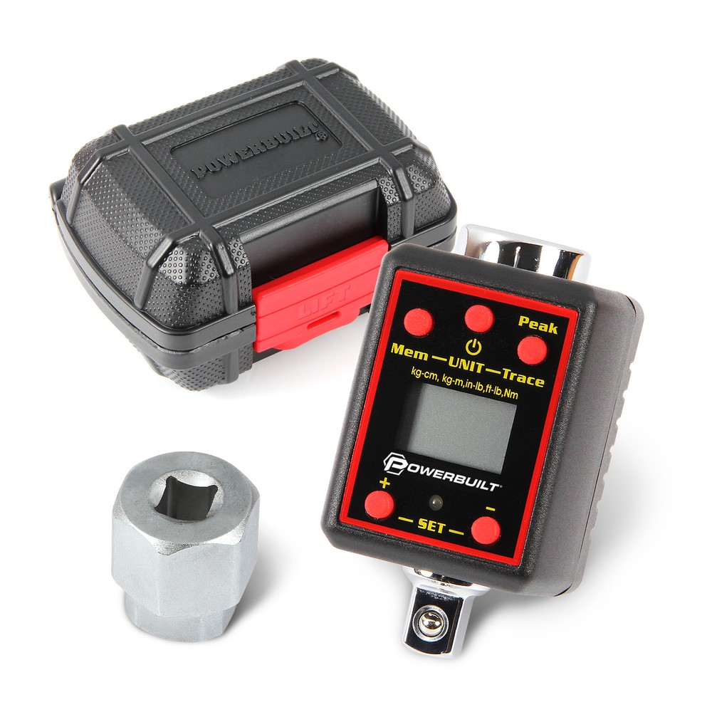 Powerbuilt 3/8 Inch Drive Digital Torque Socket Adapter - 940963
