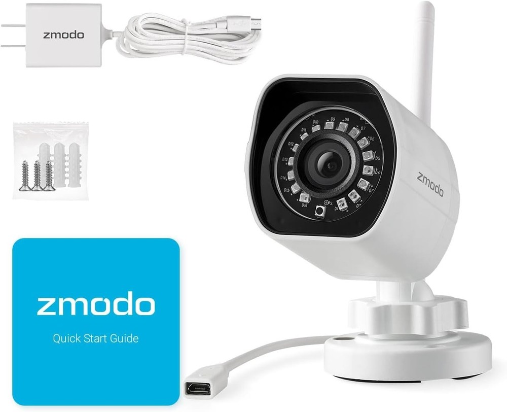 1080p Outdoor Wireless Security Camera with 65ft Night Vision & Motion Detection