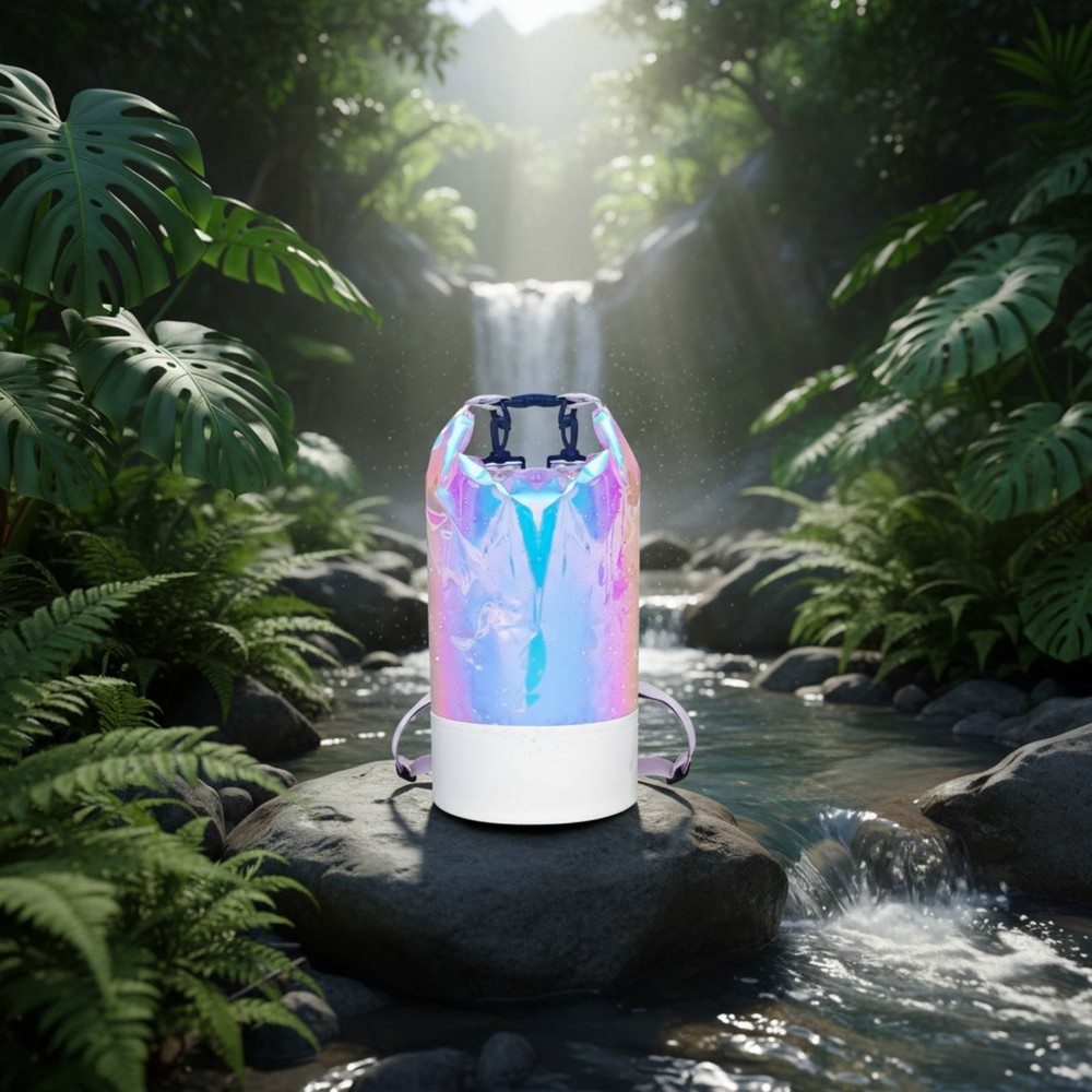 Iridescent Waterproof Pail Bag Multi-Functional Roll Top Waterproof Pack