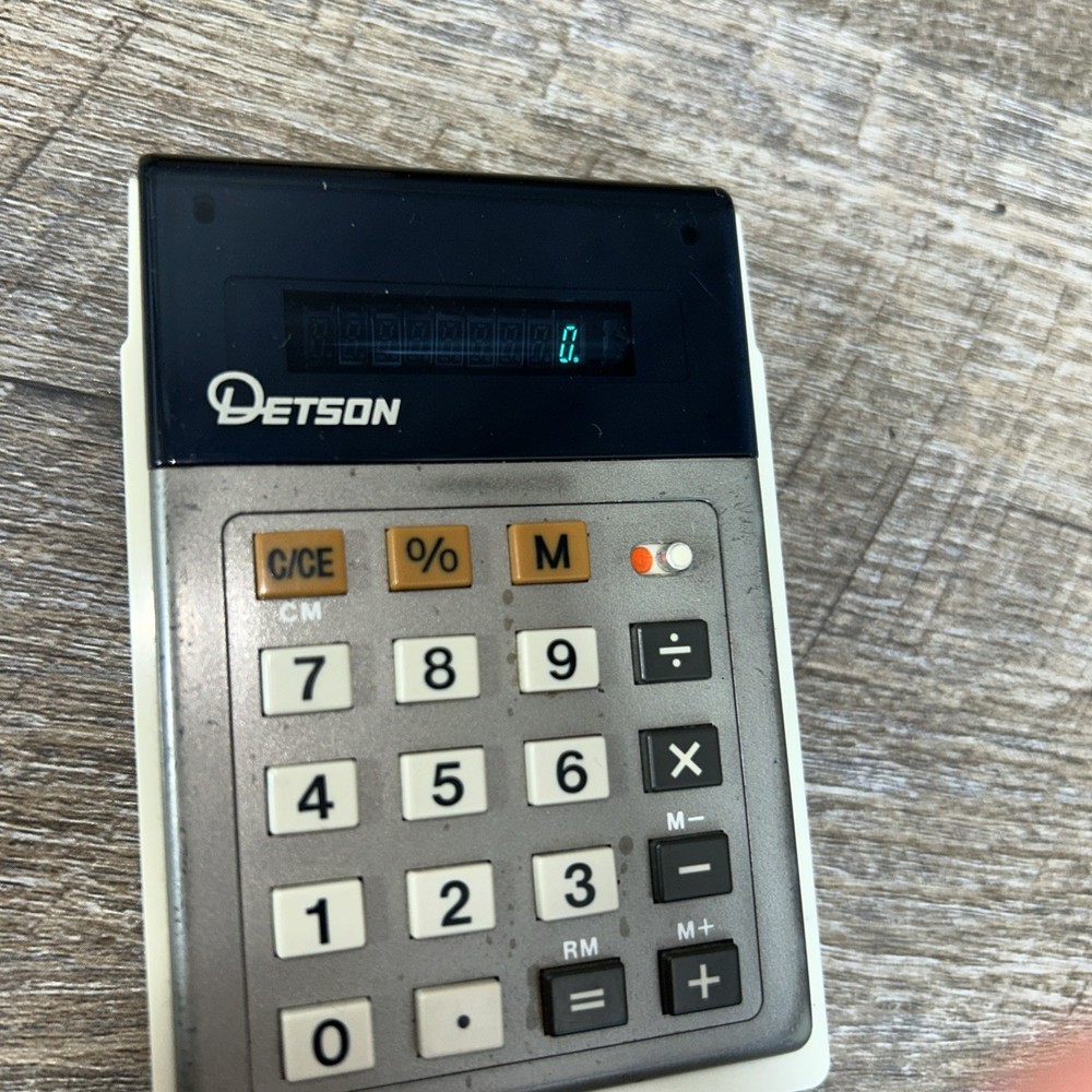 RARE DETSON E341 CALCULATOR WORKING 