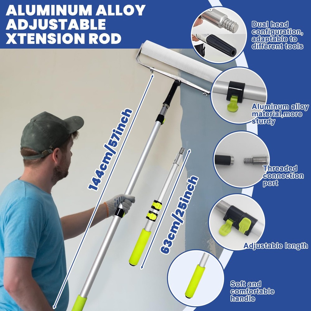 Self-Levelling Cement Tool Kit, Epoxy Floor Kit, Spike Roller for Self Leveli...