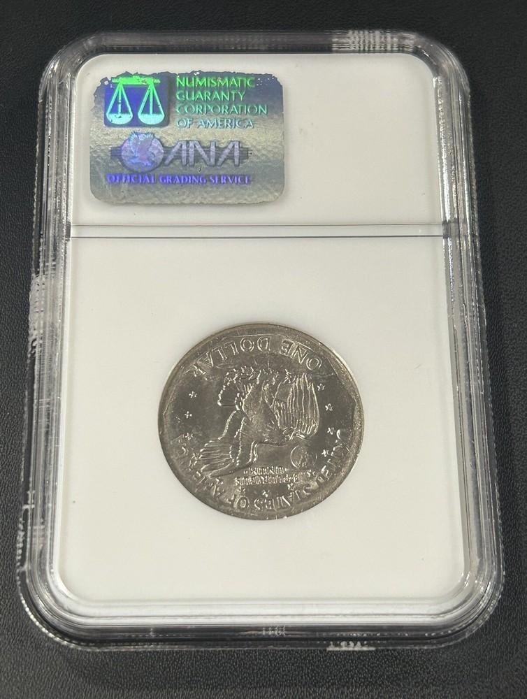 1979-P $1 Susan B. Anthony Dollar MINT ERROR Obverse Clad Layer Missing NGC MS64