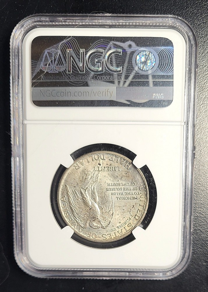 1925 Stone Mountain Commemorative Silver Half Dollar 50c. NGC MS 65